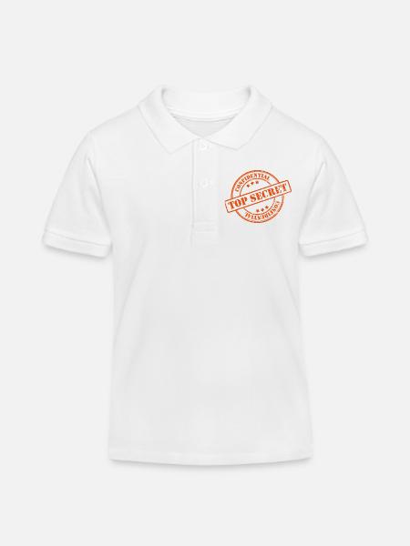 Top secret - Polo enfant bio Stanley/Stella - blanc