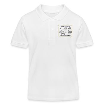 Photography Funny Sayings Photographers Gift - Kids Organic Polo Shirt by Stanley/Stella - white - Front