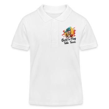 Table tennis - Kids Organic Polo Shirt by Stanley/Stella - white - Front