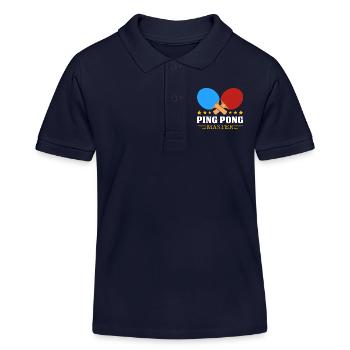 Table tennis - Kids Organic Polo Shirt by Stanley/Stella - navy - Front