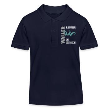 Wels fischen Kampf mit dem starken Wels - Kinder Organic Poloshirt Mini Sprinter von Stanley/Stella - Navy - Vorne