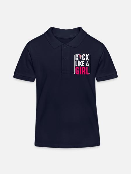 kickboxing - Polo enfant bio Stanley/Stella - bleu marine