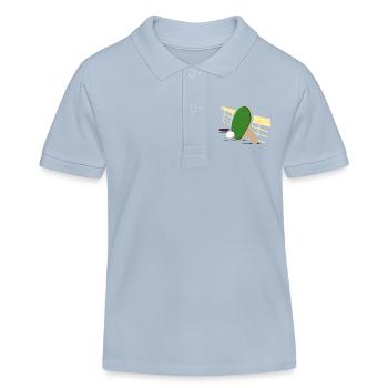 Flotter Tischtennis Matchball - Kinder Organic Poloshirt Mini Sprinter von Stanley/Stella - sky Blue - Vorne
