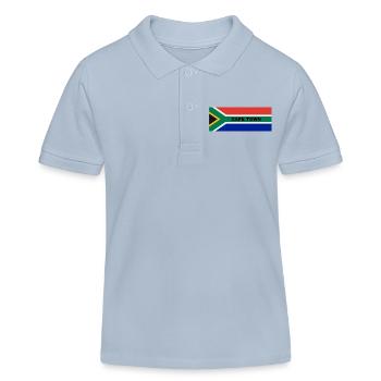 Kapstadt Stadt in südafrikanischer Flagge - Kinder Organic Poloshirt Mini Sprinter von Stanley/Stella - sky Blue - Vorne