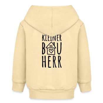 Kleiner Bauherr 2026 - Baby Organic Kapuzenjacke Baby Connector von Stanley/Stella - Creme - Hinten