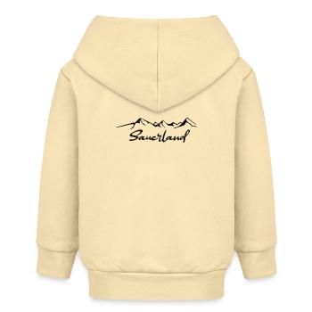 Sauerland Sticker - Baby Organic Kapuzenjacke Baby Connector von Stanley/Stella - Creme - Hinten