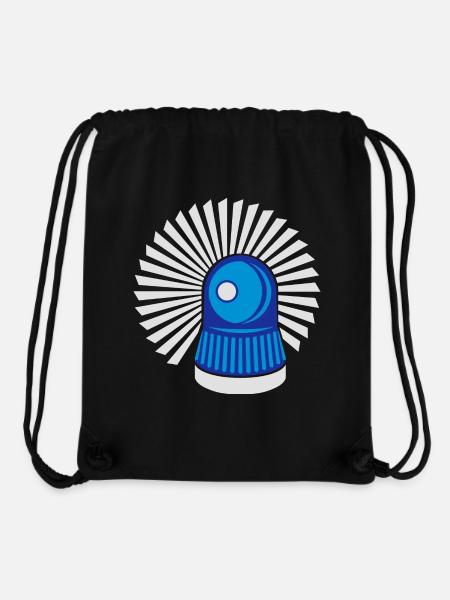 Blaulicht Rundumleuchte - Stanley/Stella recycelter Gym Bag - Schwarz