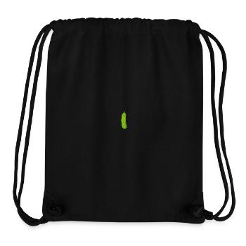 Cucumber embroidered - Stanley/Stella Recycled Gym Bag - black - Front