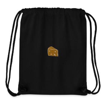 Fromage brodé - Sac à cordon recyclé Stanley/Stella - noir - Devant