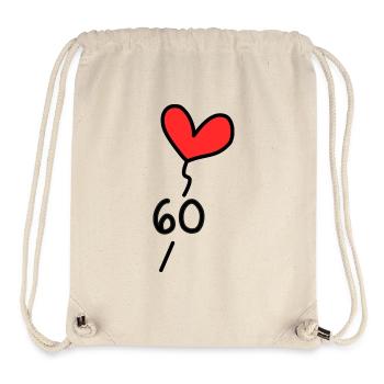 60. 60 JAHRE. 60-JÄHRIGES JUBILÄUM. 60. GEBURTSTAG. - Stanley/Stella recycelter Gym Bag - Naturweiß - Vorne