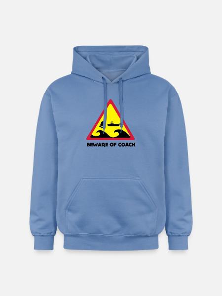 Beware Of Coach - Opti Edition - Gildan Unisex Softstyle® Midweight Hoodie - Carolina Blue