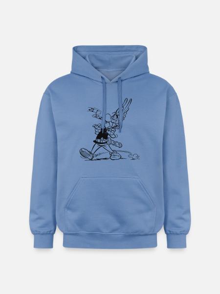 Asterix & Obelix - Asterix singt - Gildan Unisex Softstyle® Midweight Hoodie - Carolina Blue