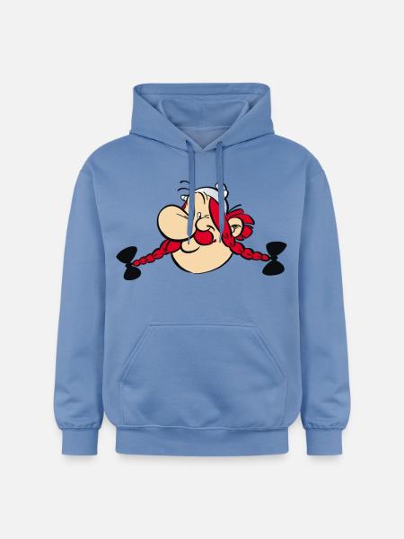 Asterix & Obelix - Obelix Face - Gildan Unisex Softstyle® Midweight Hoodie - carolina blue