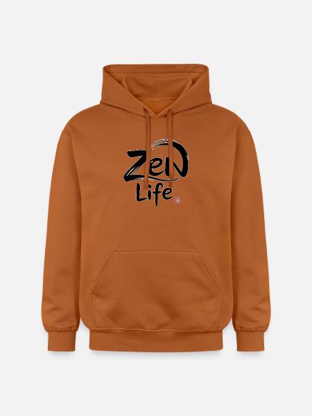 Zen-Leben: Frieden und Gleichgewicht - Gildan Unisex Softstyle® Midweight Hoodie - Athletic Orange