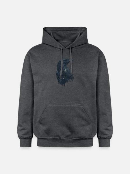 Raven - Gildan Unisex Softstyle® Midweight Hoodie - dark heather grey