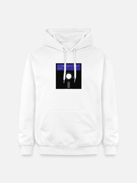 floppy disk - Gildan Unisex Softstyle® Midweight Hoodie - white