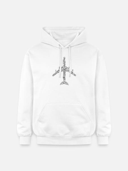 Avion B747 - Sweat à capuche Softstyle® Gildan Unisexe - blanc