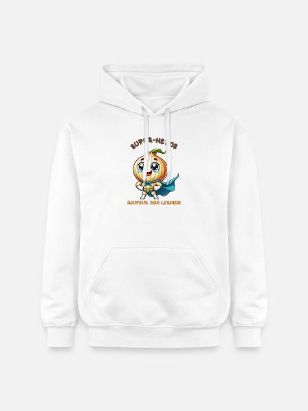 Superhero - Savior of Tears - Gildan Unisex Softstyle® Midweight Hoodie - white