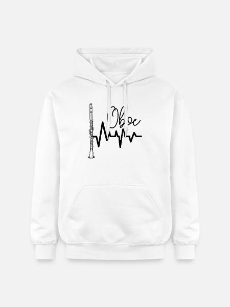 Oboe - Gildan Unisex Softstyle® Midweight Hoodie - Weiß