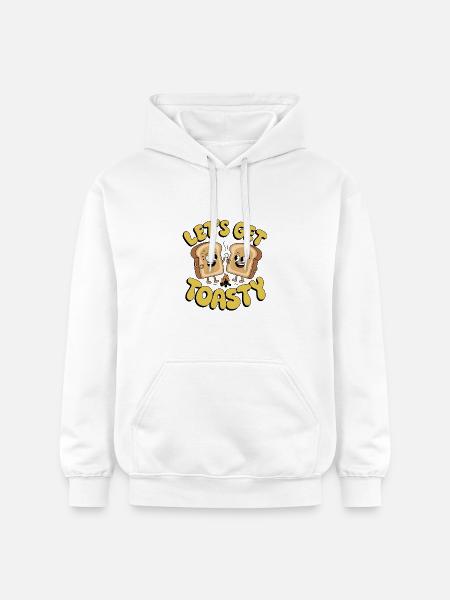 Lass uns warm werden - Gildan Unisex Softstyle® Midweight Hoodie - Weiß