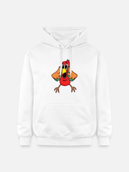 Parrot jungle - Gildan Unisex Softstyle® Midweight Hoodie - white