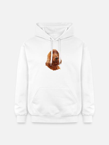 Irish Setter Red - Gildan Unisex Softstyle® Midweight Hoodie - Weiß