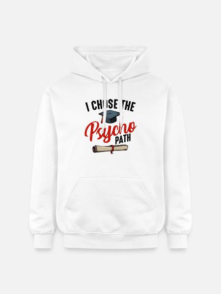 psychologue - Sweat à capuche Softstyle® Gildan Unisexe - blanc
