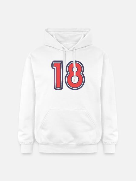 18. 18 YEARS OLD - Gildan Unisex Softstyle® Midweight Hoodie - white