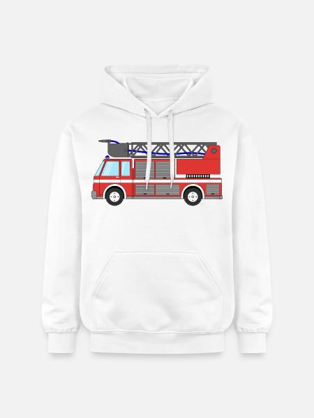 Fire engine Fire engine - Gildan Unisex Softstyle® Midweight Hoodie - white