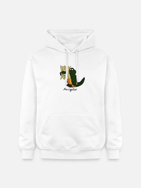 Navigator - Gildan Unisex Softstyle® Midweight Hoodie - white