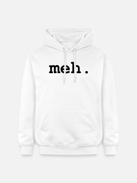 meh humor - Gildan Unisex Softstyle® Midweight Hoodie - white