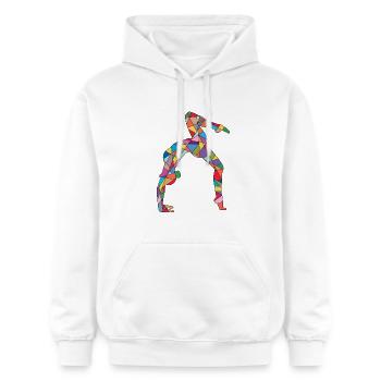 Turnerin Handstand Gymnastik Mädchen Kinder Turnen - Gildan Unisex Softstyle® Midweight Hoodie - Weiß - Vorne - Liana (172cm) & Jaron (178cm)