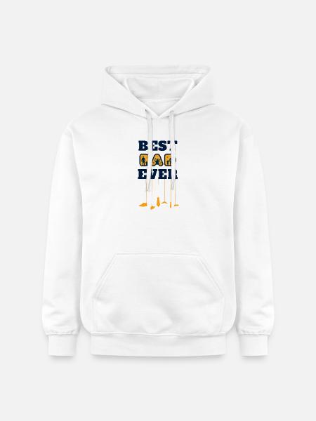 best dad ever - Gildan Unisex Softstyle® Midweight Hoodie - white