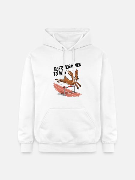 Deer-Termined pour gagner - Sweat à capuche Softstyle® Gildan Unisexe - blanc