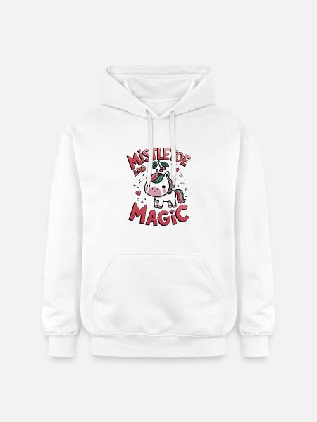Mistletoe And Magic - Gildan Unisex Softstyle® Midweight Hoodie - white