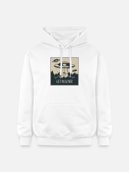 Extraterrestrial UFO Funny Space Gift - Gildan Unisex Softstyle® Midweight Hoodie - white