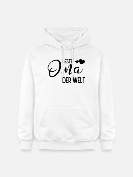 Beste Oma der Welt - Gildan Unisex Softstyle® Midweight Hoodie - Weiß