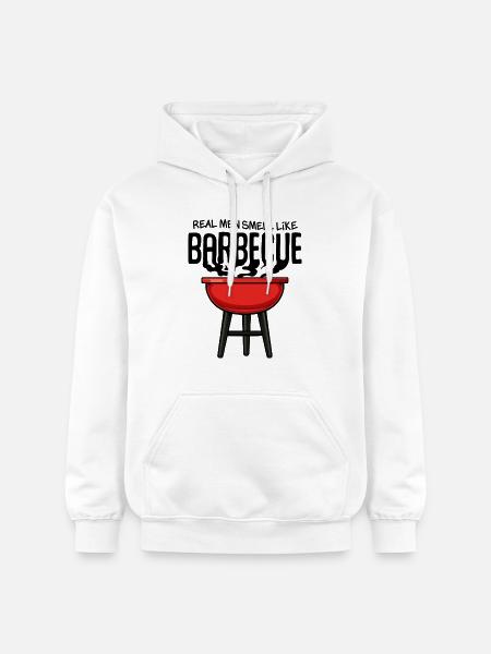 Red Kettle Grill Illustration - Sweat à capuche Softstyle® Gildan Unisexe - blanc