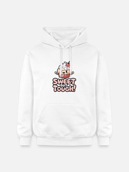 Sweet But Tough! - Gildan Unisex Softstyle® Midweight Hoodie - white
