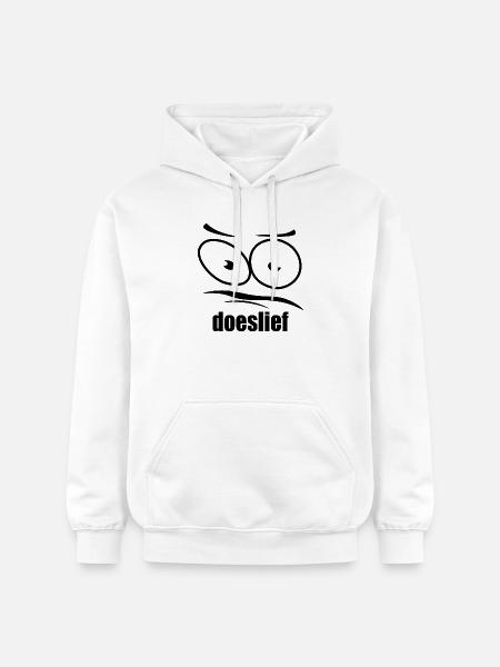 doeslief flehende Augen mit Fragezeichen-Blick - Gildan Unisex Softstyle® Midweight Hoodie - Weiß