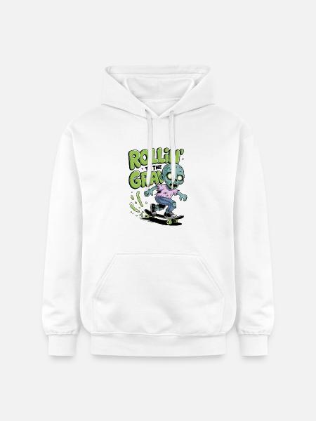 Rollin zum Grab - Gildan Unisex Softstyle® Midweight Hoodie - Weiß