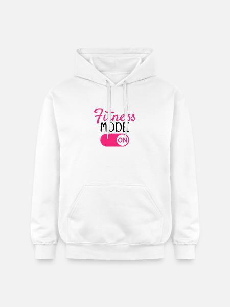 Mode fitness activé - Sweat à capuche Softstyle® Gildan Unisexe - blanc