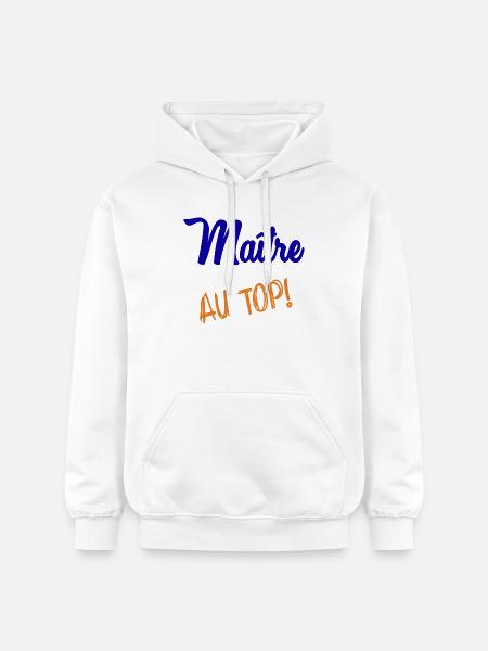 MAITRE - Sweat à capuche Softstyle® Gildan Unisexe - blanc