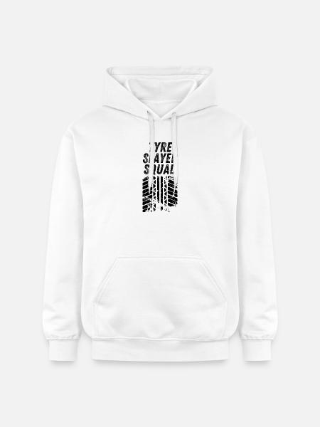 Tyre Slayer Squad - Gildan Unisex Softstyle® Midweight Hoodie - white