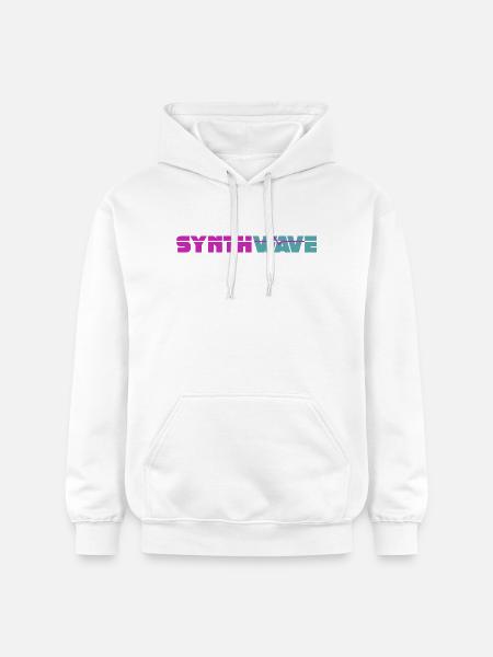 Synthwave - Gildan Unisex Softstyle® Midweight Hoodie - Weiß