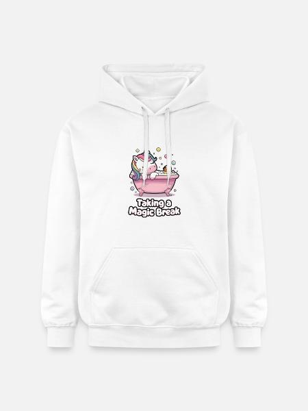 Taking A Magic Break - Gildan Unisex Softstyle® Midweight Hoodie - white