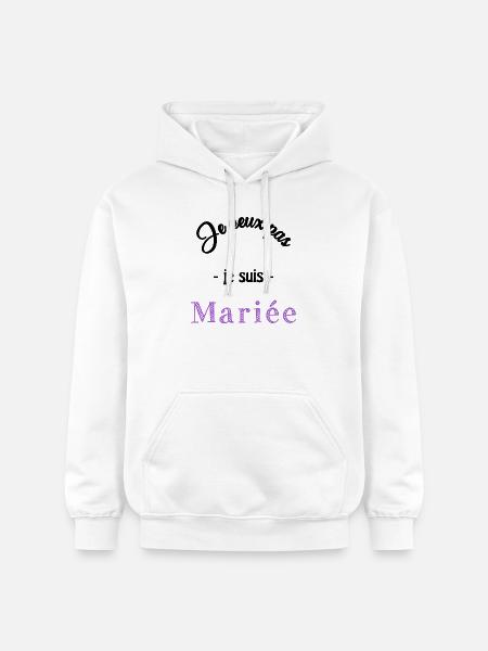 MARIEE. EVJF - Sweat à capuche Softstyle® Gildan Unisexe - blanc