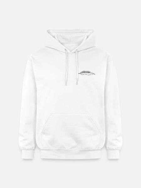 feather - Gildan Unisex Softstyle® Midweight Hoodie - white