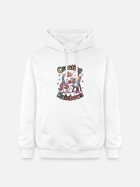 Creating Rainbows - Gildan Unisex Softstyle® Midweight Hoodie - white