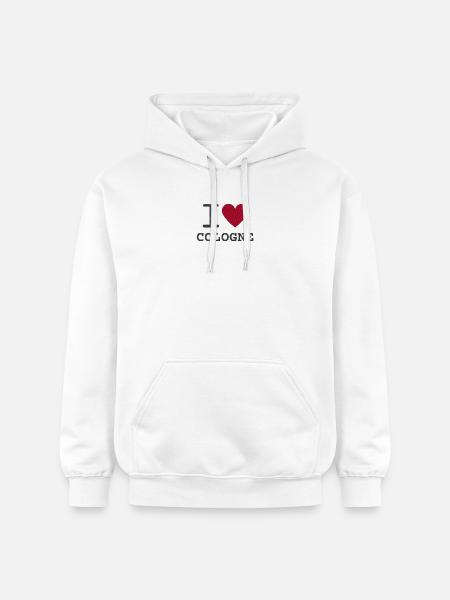Ich liebe Köln bestickt - Gildan Unisex Softstyle® Midweight Hoodie - Weiß
